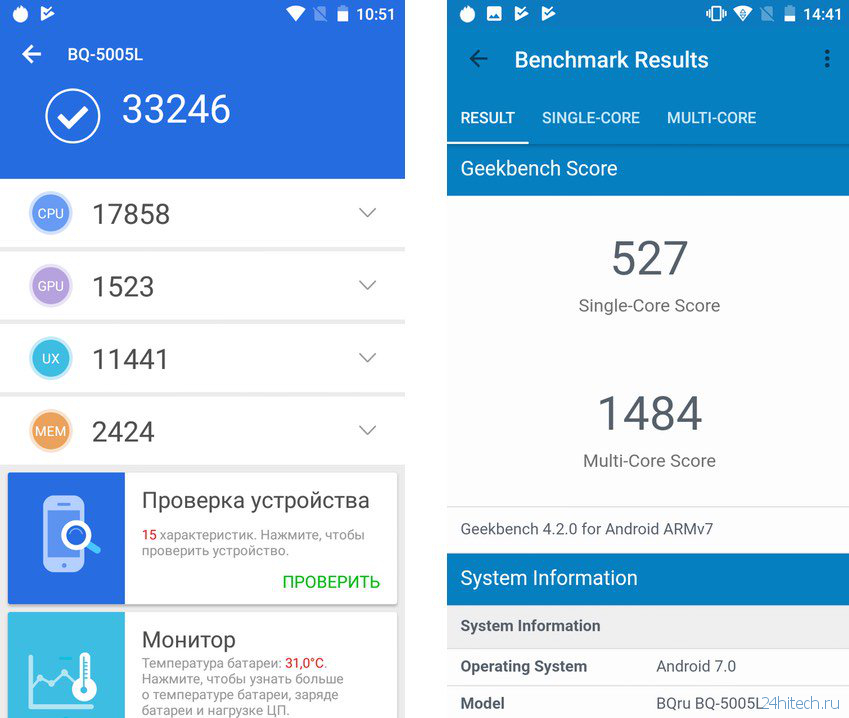 BQ Intense — долгоиграющий смартфон из России