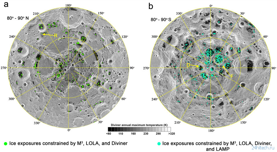 Астрономы подтвердили наличие льда на Луне