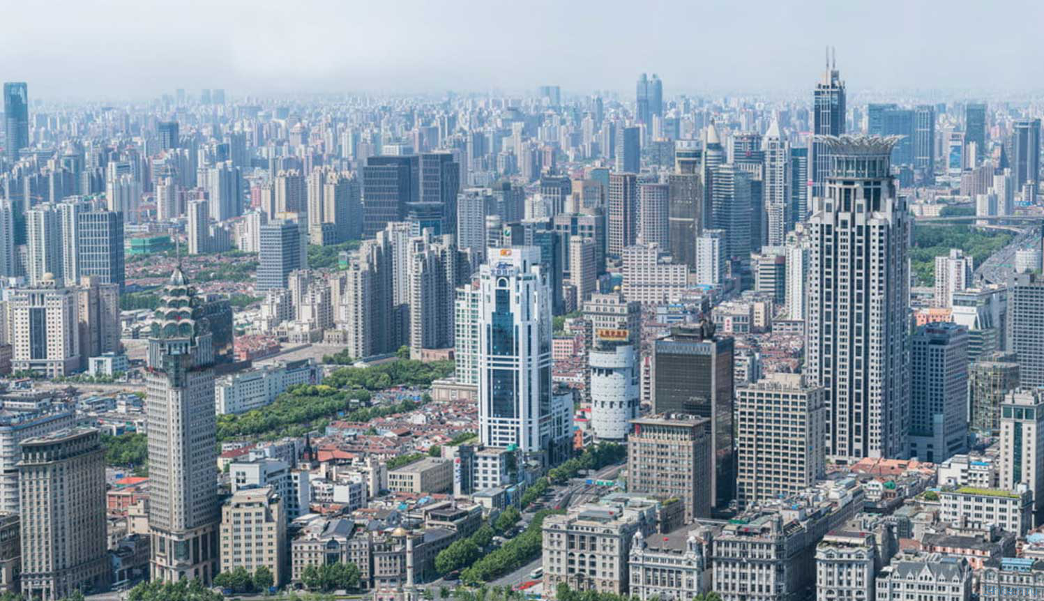 Создана 195-гигапиксельная фотография Шанхая где видно каждого человека