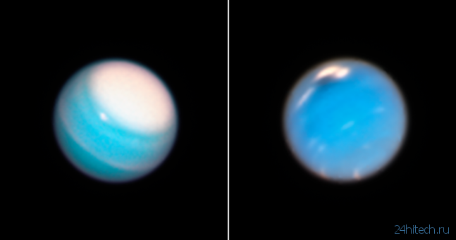 Телескоп «Хаббл» показал удивительные погодные явления Урана и Нептуна