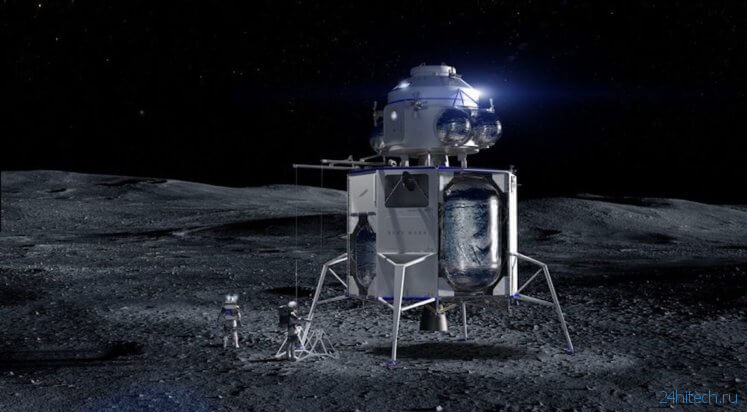 Blue Origin и SpaceX будут работать под присмотром NASA над освоением Луны