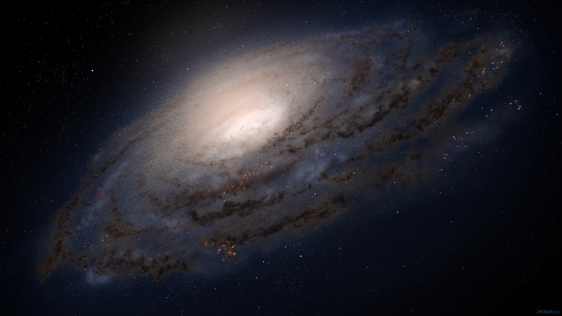 Почему наша галактика имеет спиральную форму?