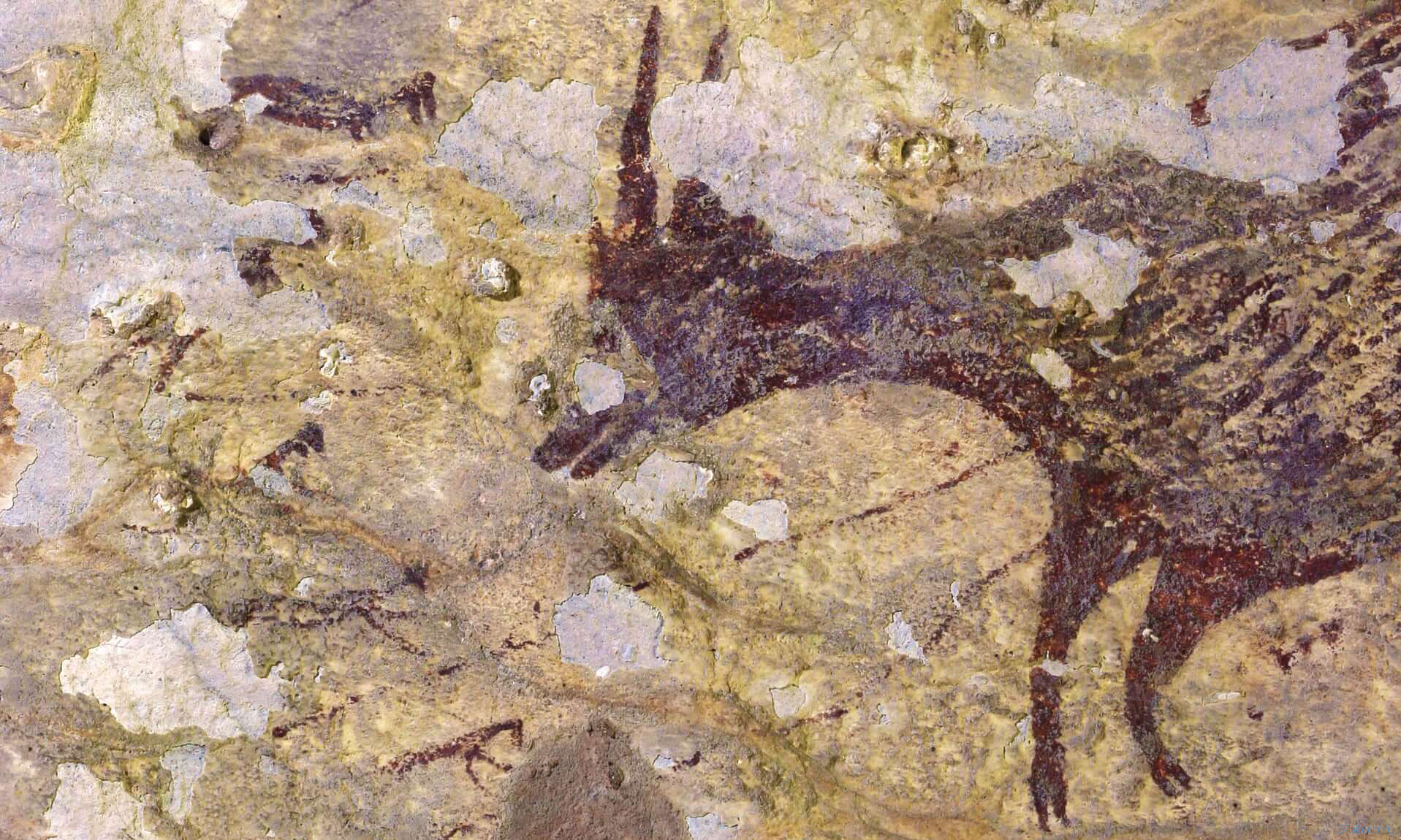 Найден самый древний наскальный рисунок с изображением охоты