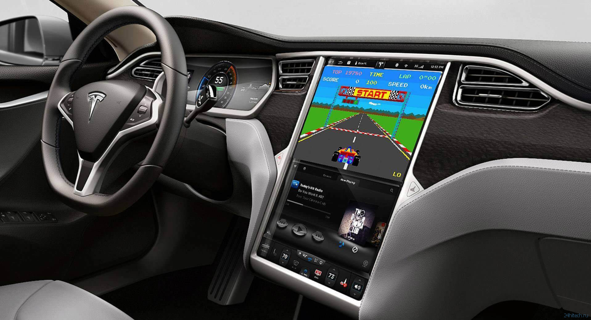 видео | Автомобиль Tesla научился разговаривать с пешеходами