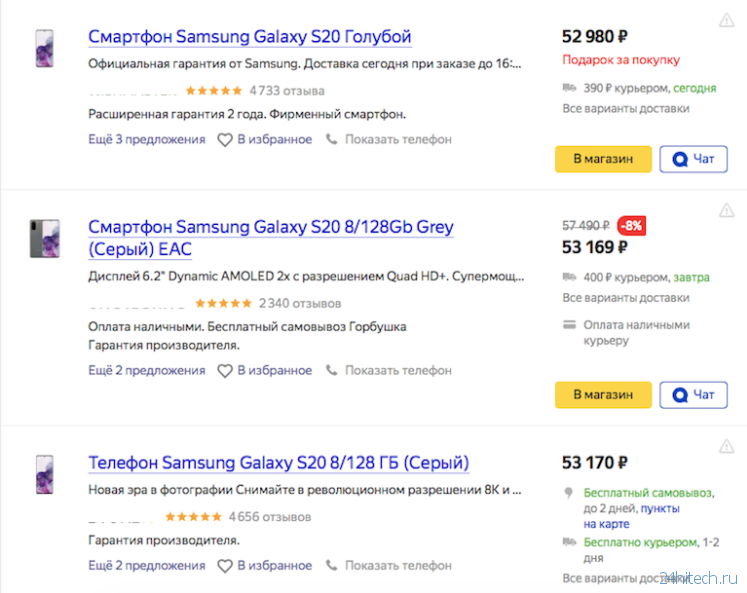 Galaxy S20 в России уже можно купить почти на 20 тысяч рублей дешевле