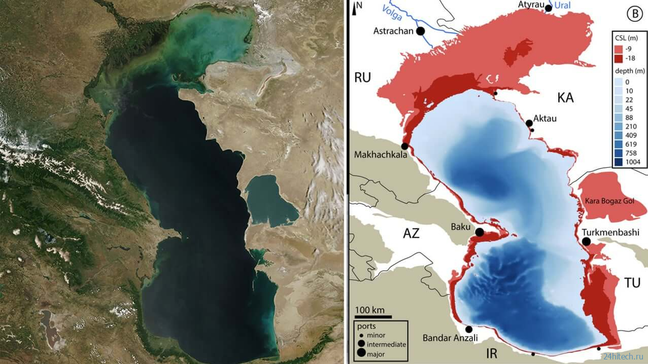 Каспийское море находится под угрозой исчезновения 