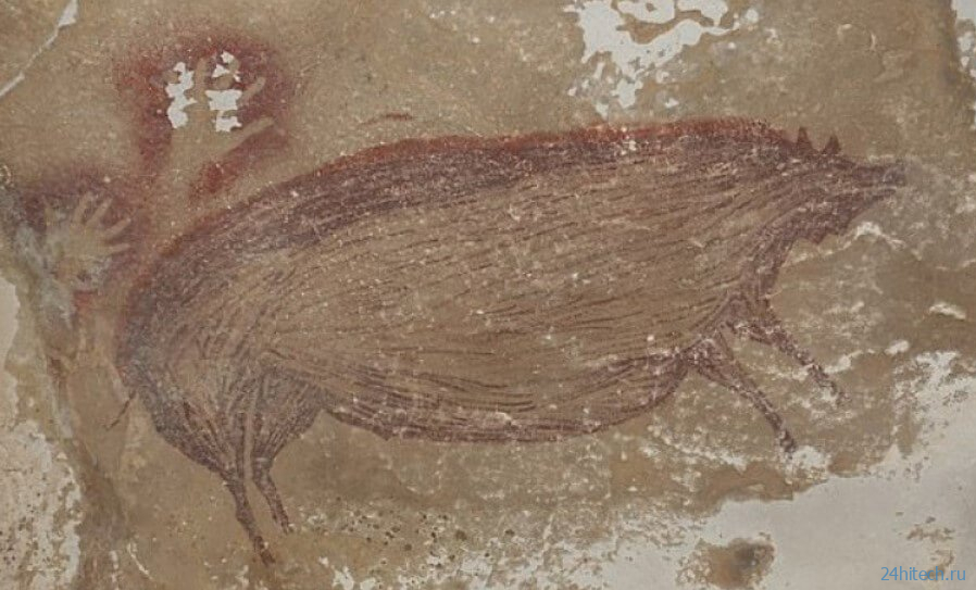 В Индонезии найден самый древний рисунок с животными. Ему 45 500 лет 