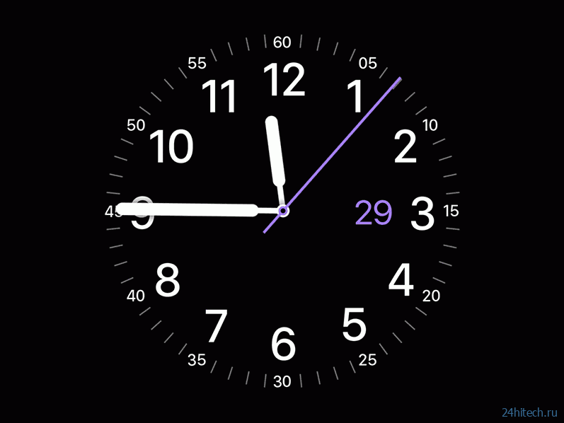 Заставка-скринсейвер на macOS в виде циферблата Apple Watch