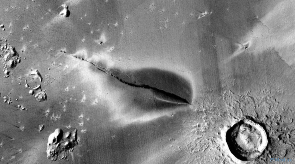 Последнее извержение вулкана на Марсе произошло 50 тысяч лет назад и может повториться 