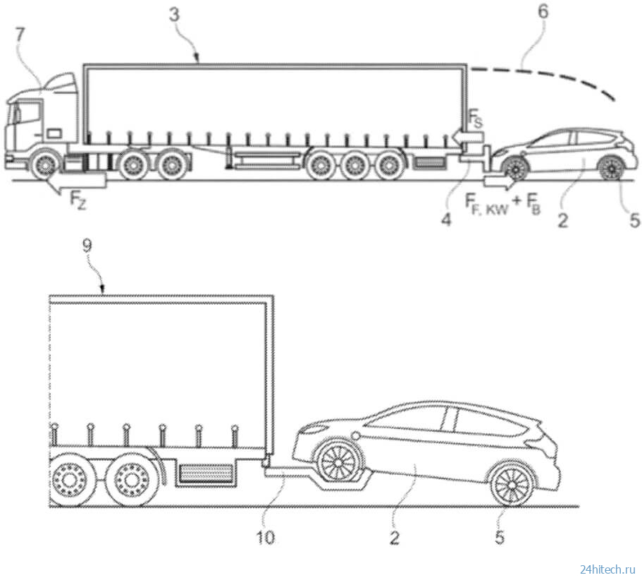 Ford предлагает заряжать электромобили на ходу при помощи грузовиков 