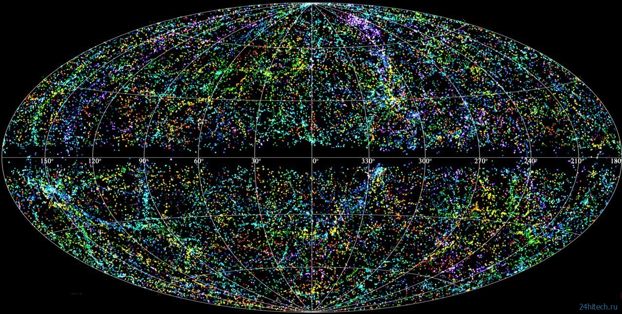 Составлена самая подробная карта расположения черных дыр во Вселенной 