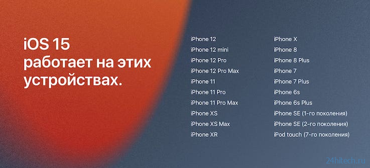 Функции iOS 15, которых не будет на старых iPhone
