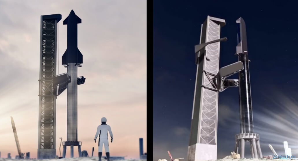 Илон Маск показал «Мехазиллу» — башню для ловли ракеты Super Heavy 