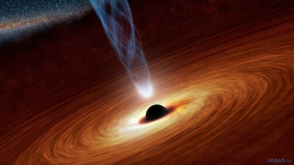 Hubble нашел черную дыру, которая рождает звезды 