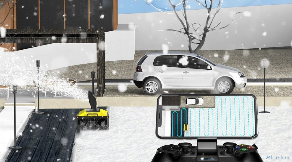 Создан робот для автоматической очистки снега на больших территориях 