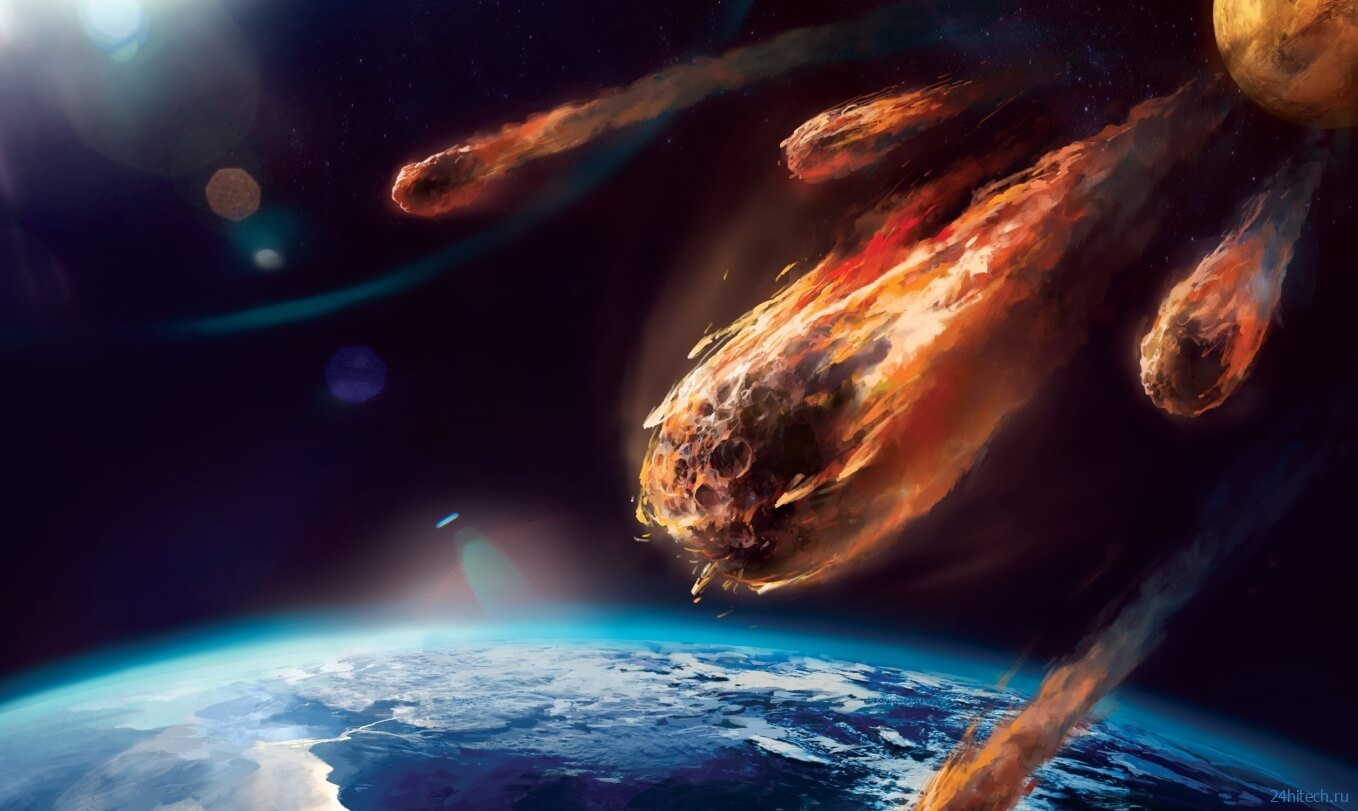 Континенты на Земле могли появиться из-за падения гигантских метеоритов