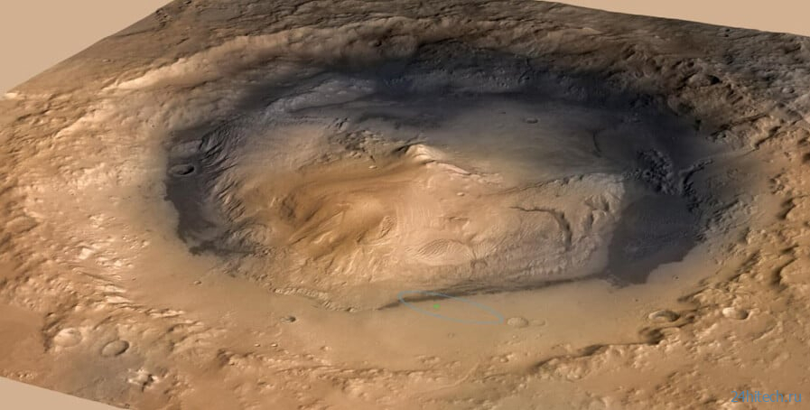 Кратер на Марсе забит драгоценными камнями — почему это указывает на существование жизни?