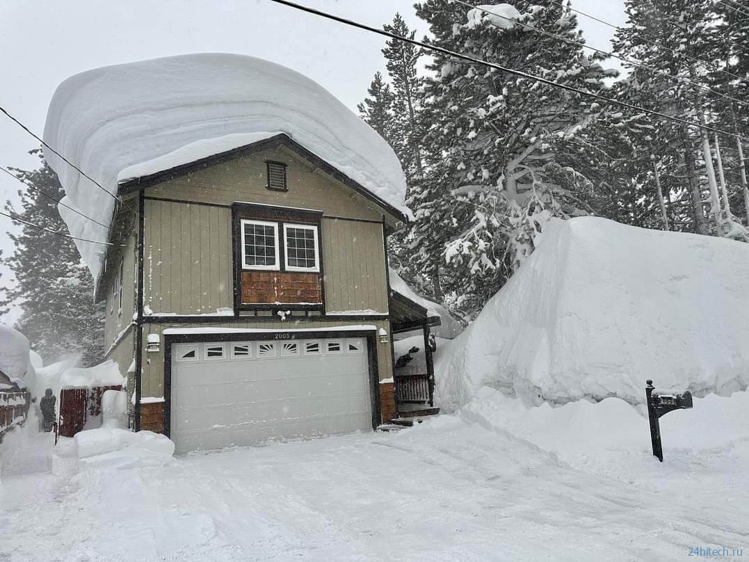 5-метровый снег заблокировал жителей Калифорнии в домах: подборка фотографий
