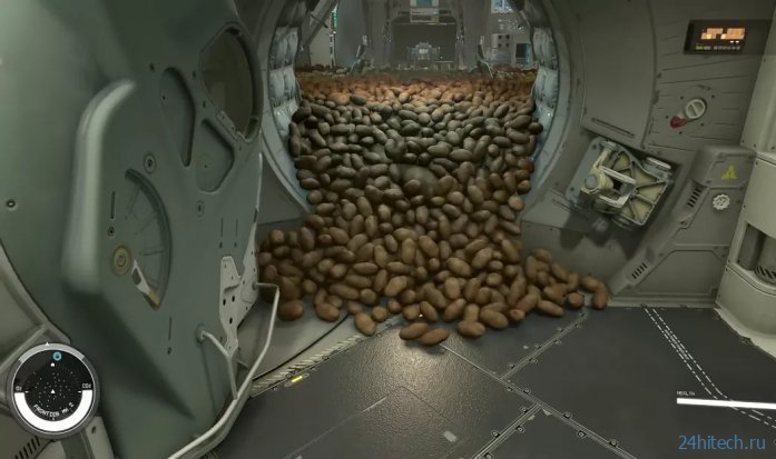 Игрок в Starfield рассыпал на своем космическом корабле 20 000 картофелин во имя науки