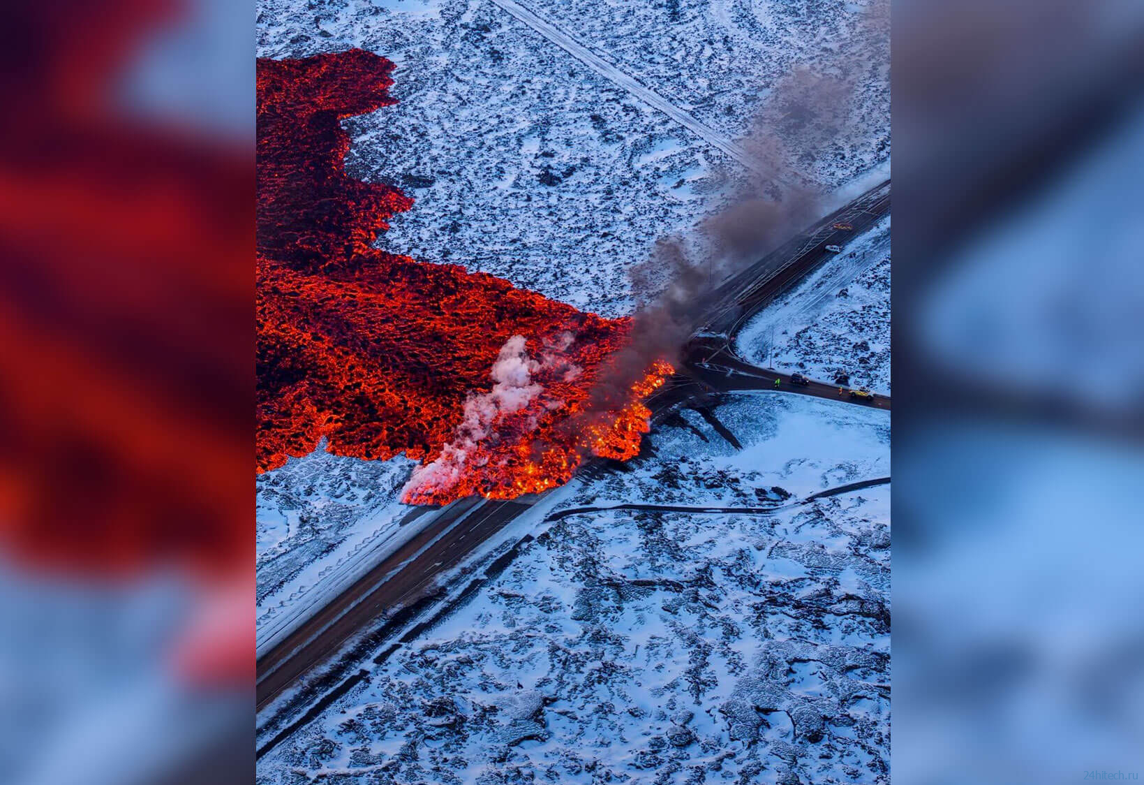 В Исландии извергается вулкан Фаградальсфьядль — это похоже на «открытие ворота в ад»