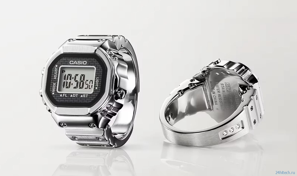 Casio уменьшила защищенные часы G-Shock до размеров стильного кольца Casio уменьшила защищенные часы G-Shock до размеров стильного кольца