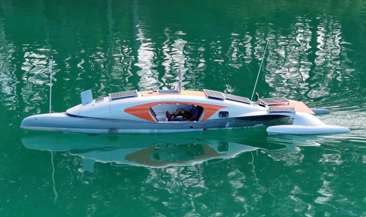 Единственный в мире тримаран с педальным приводом готовится к кругосветному путешествию Единственный в мире тримаран с педальным приводом готовится к кругосветному путешествию