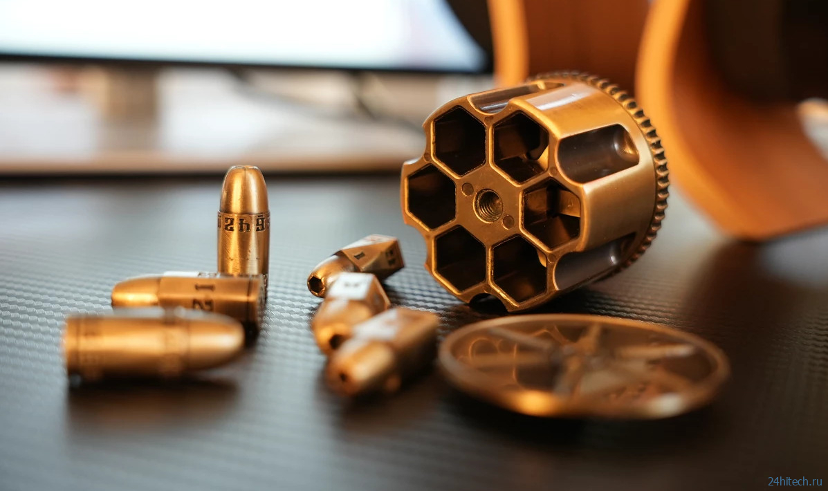 Гаджет Bullet Dice в виде револьверного барабана метает игровые кубики весьма необычным способом Гаджет Bullet Dice в виде револьверного барабана метает игровые кубики весьма необычным способом