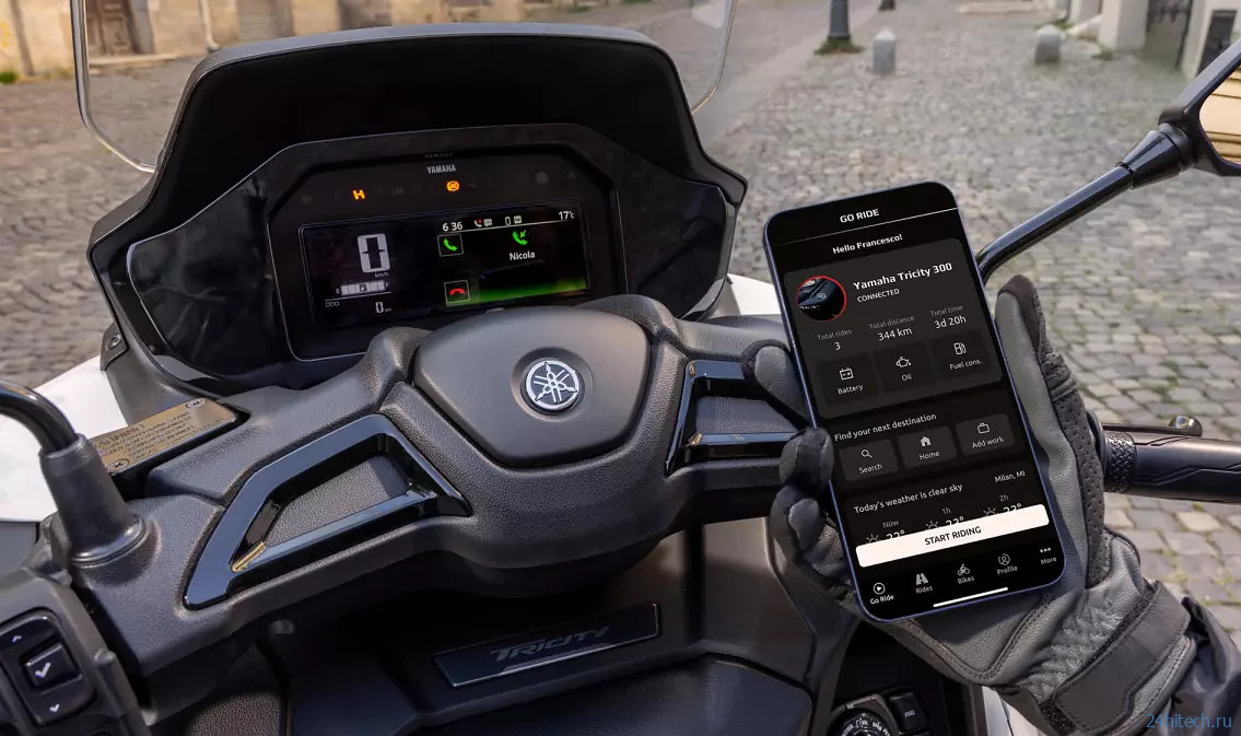 Yamaha представила первый в мире скутер с подушкой безопасности Yamaha представила первый в мире скутер с подушкой безопасности