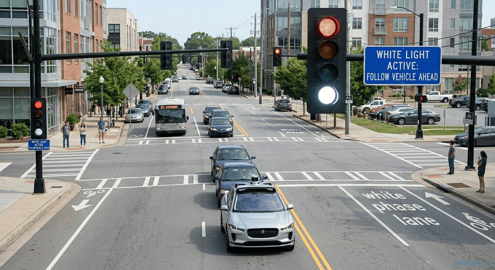 Как работают беспилотные автомобили и зачем нужен белый сигнал светофора Как работают беспилотные автомобили и зачем нужен белый сигнал светофора