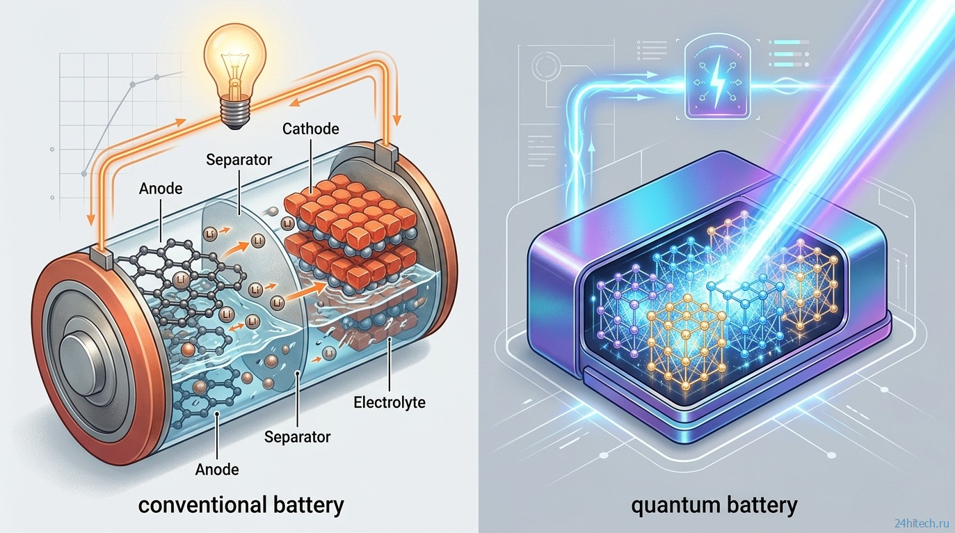 Квантовая батарейка: принцип работы и чем она лучше обычной Квантовая батарейка: принцип работы и чем она лучше обычной