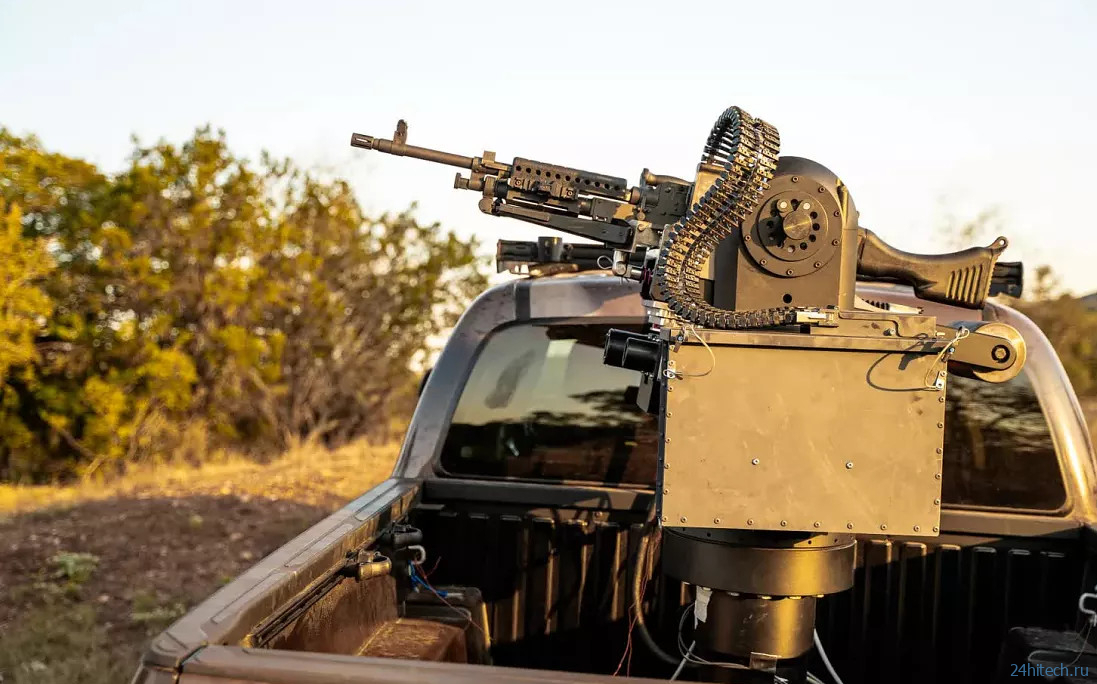 Роботизированная боевая система Bullfrog M240 может самостоятельно отслеживать и выцеливать людей Роботизированная боевая система Bullfrog M240 может самостоятельно отслеживать и выцеливать людей