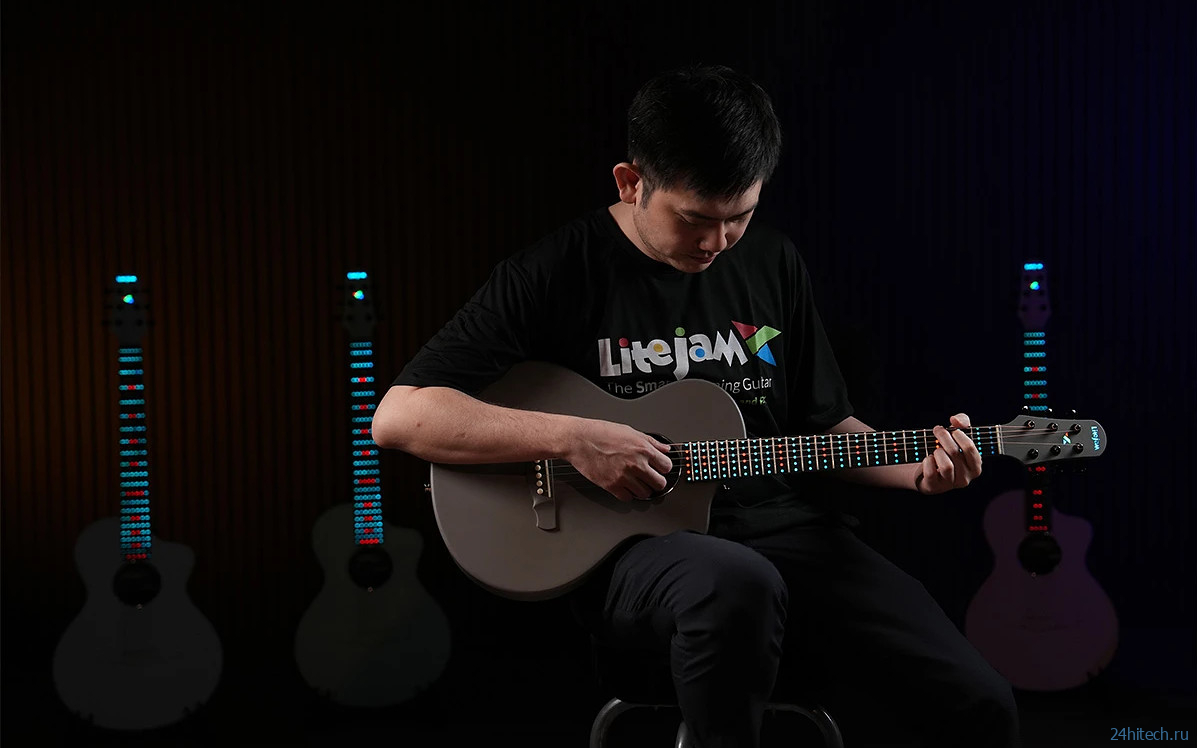 Умная гитара Litejam Neo с RGB-подсветкой сама научит вас играть Умная гитара Litejam Neo с RGB-подсветкой сама научит вас играть